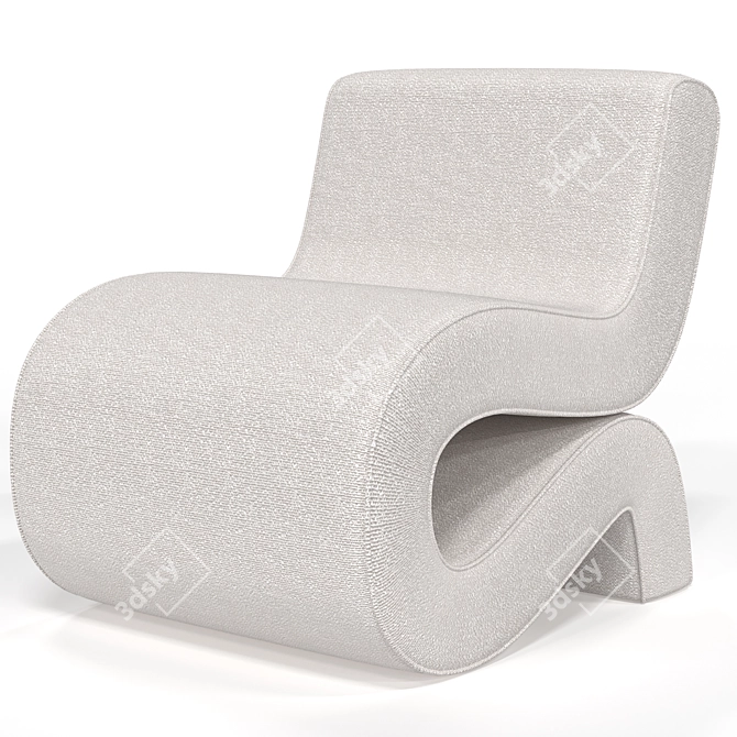 Sleek Bonded Chair: Eichholtz 3D model image 1