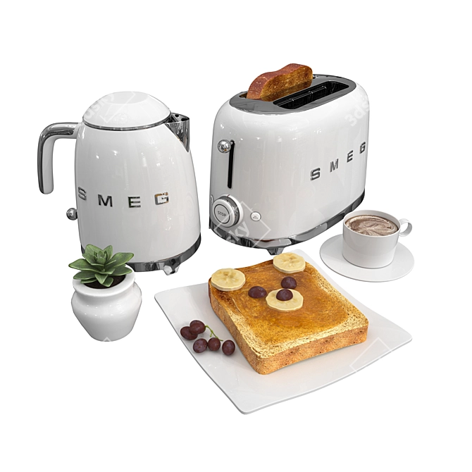 Sleek Smeg Edit Poly Set 3D model image 1