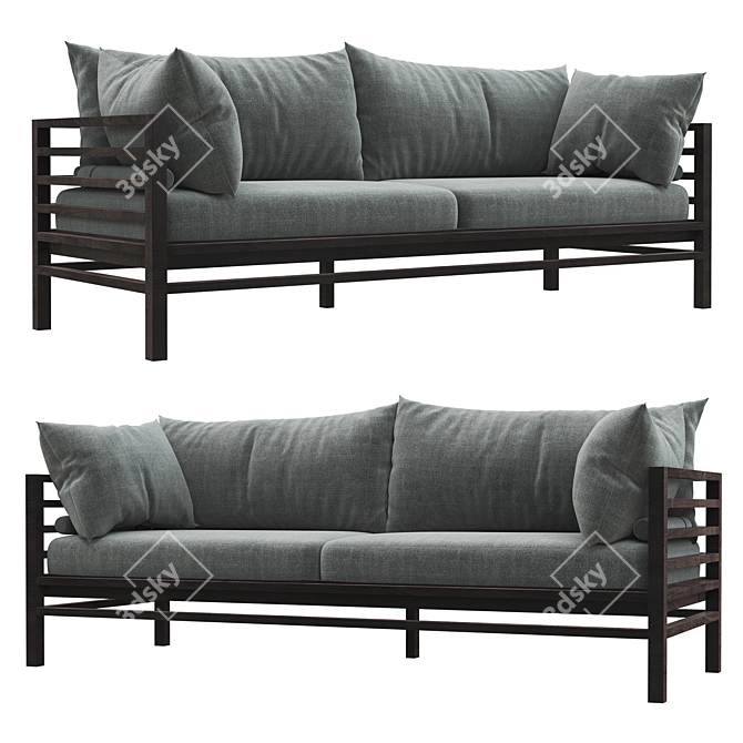 Ritzwell Exclusive Sofa: Polys 80680 Verts 81676 3D model image 1