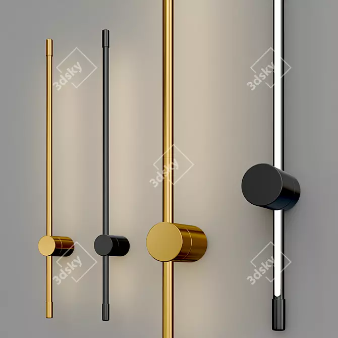 Elegant Wall Lamp Collection 3D model image 3