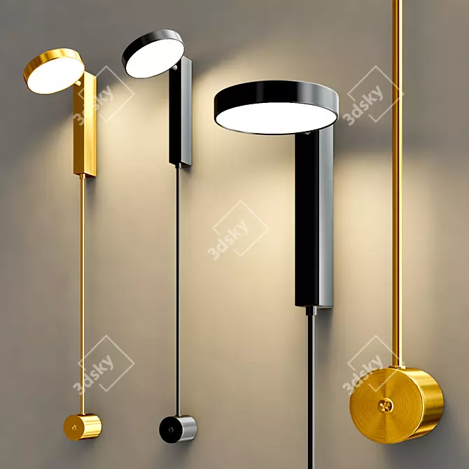 Elegant Wall Lamp Collection 3D model image 6