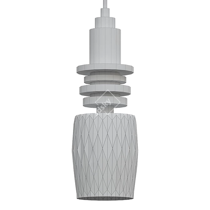 Elegant Designer CHARLIZE Lamp 3D model image 2