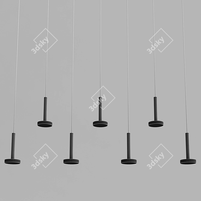 Modern Pendant Light: PIN 3D model image 3