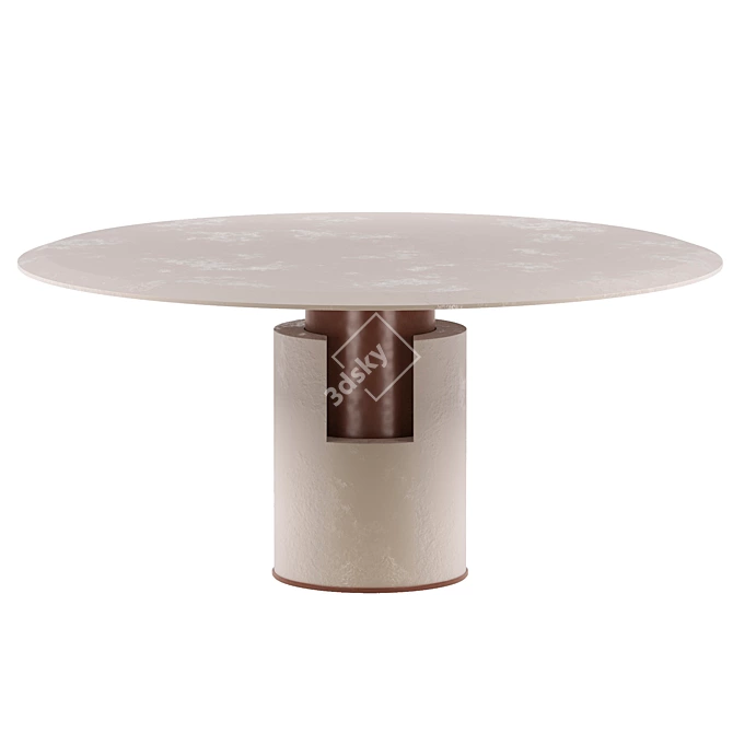 Elegant Alba Table: Contemporary Design 3D model image 2