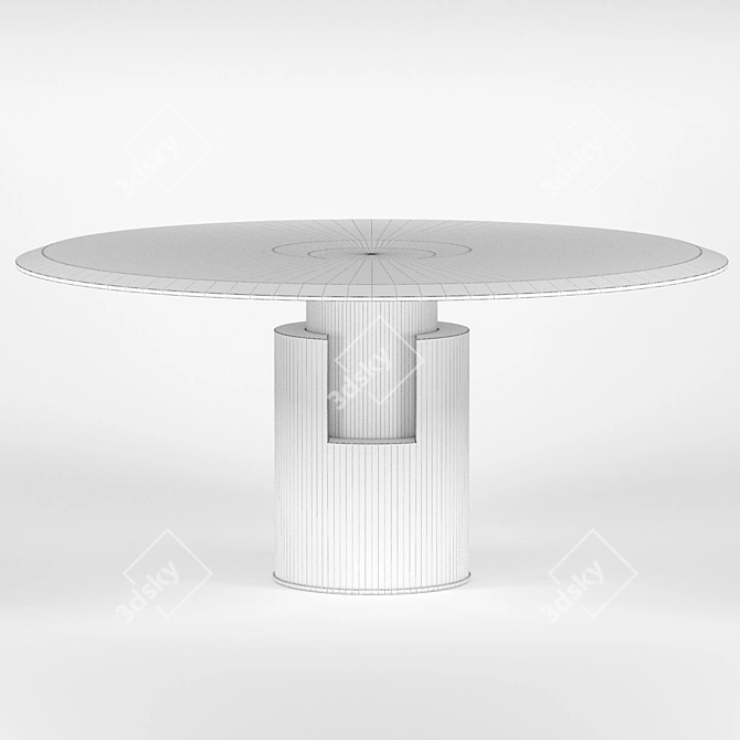 Elegant Alba Table: Contemporary Design 3D model image 3