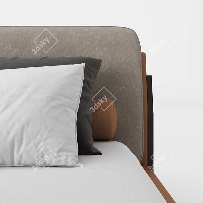 Milos Bed: Elegant and Timeless 3D model image 3