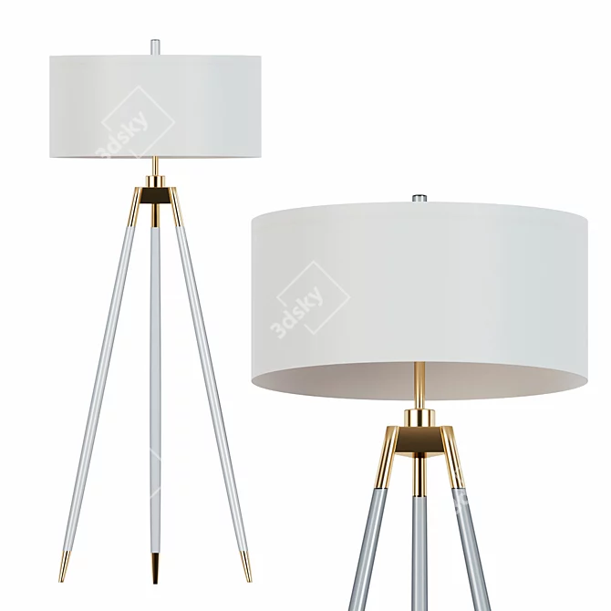 Sleek Jonet Floor Lamp: Modern Elegance 3D model image 1