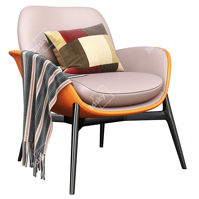 Modern Martha Armchair | Stylish and Comfortable 3D model image 1