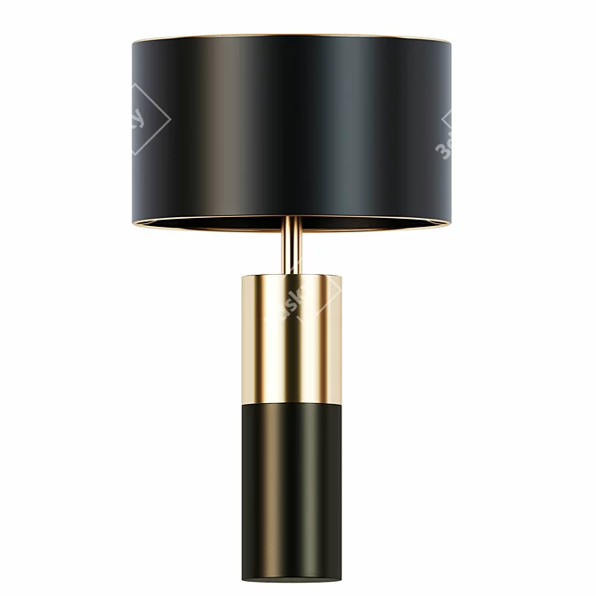 Vintage LED Table Lamp 3D model image 1