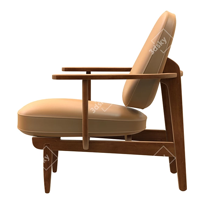 Sleek Lounge Chair: Modern Comfort in Every Millimeter 3D model image 2