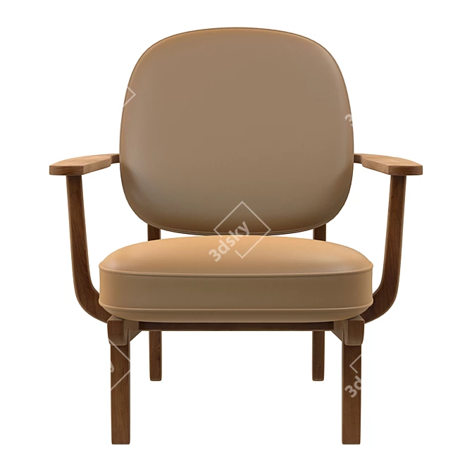 Sleek Lounge Chair: Modern Comfort in Every Millimeter 3D model image 4