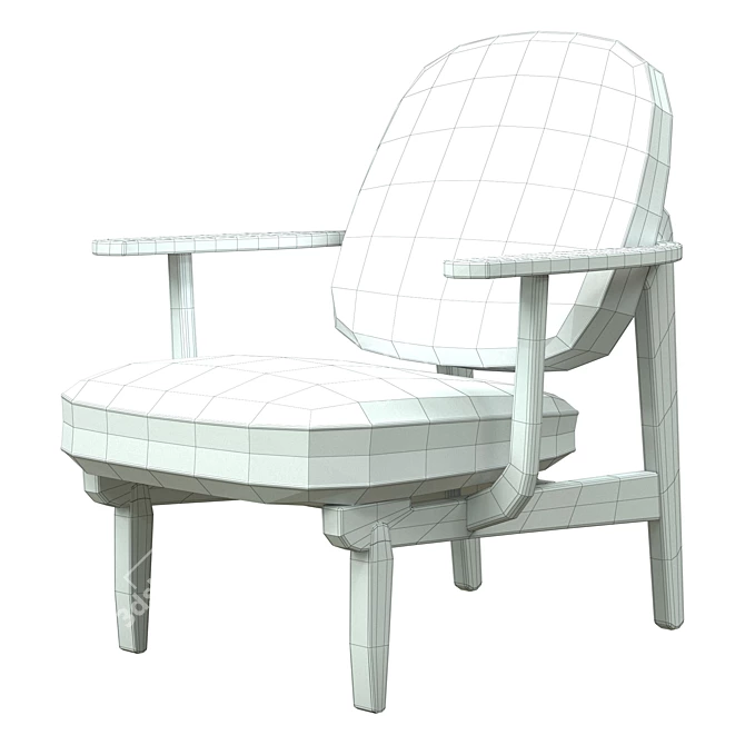 Sleek Lounge Chair: Modern Comfort in Every Millimeter 3D model image 5