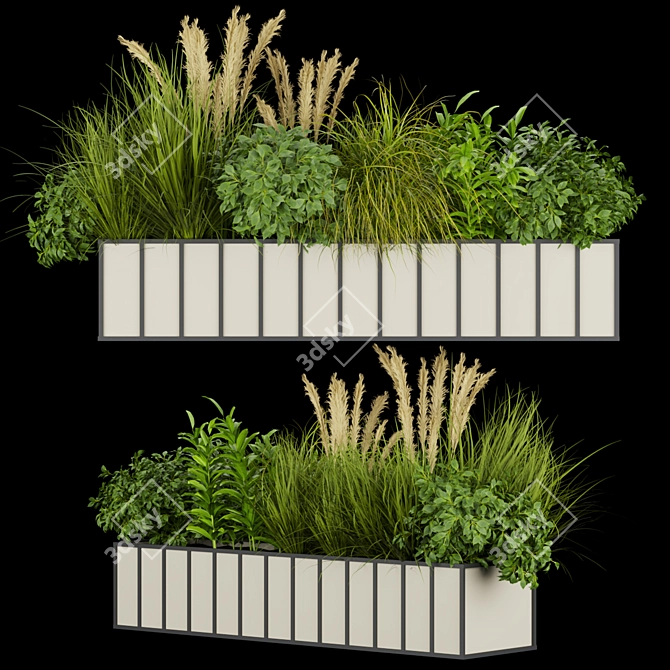 Indoor Leaf Grass Collection Vol. 324 3D model image 1