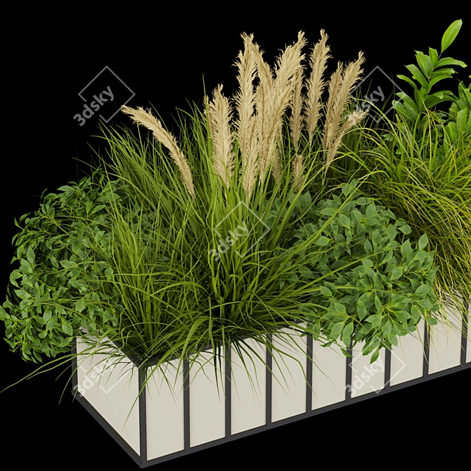 Indoor Leaf Grass Collection Vol. 324 3D model image 2