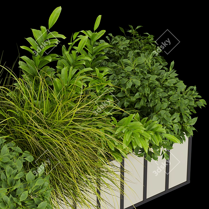 Indoor Leaf Grass Collection Vol. 324 3D model image 3