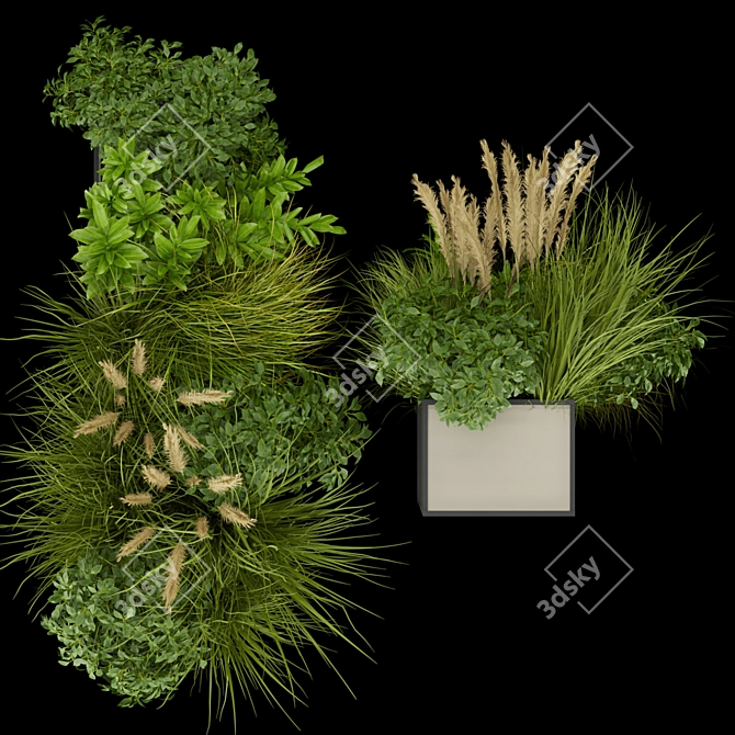 Indoor Leaf Grass Collection Vol. 324 3D model image 4