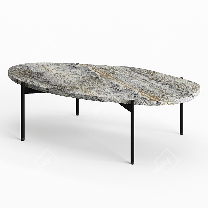 Elegant La Terra Table: Nature-inspired Design 3D model image 2