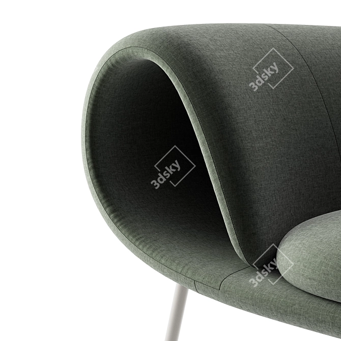 Maki Easy Chair: Minimalistic Diversity 3D model image 4