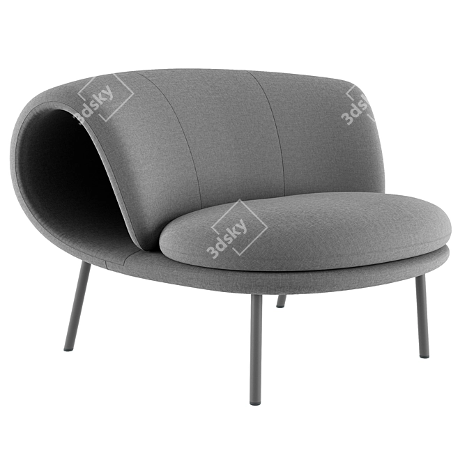 Maki Easy Chair: Minimalistic Diversity 3D model image 6