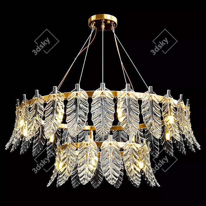 Perline Chandelier Collection: Elegant Illumination for any Space 3D model image 3