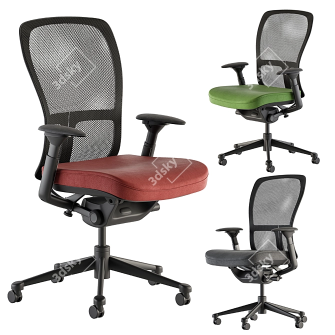 ErgoTech Office Chair: Zodi 3D model image 2