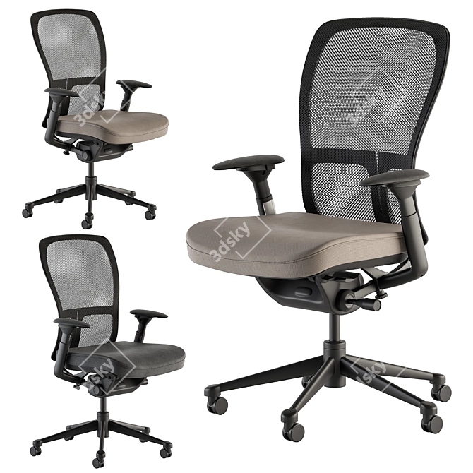 ErgoTech Office Chair: Zodi 3D model image 3