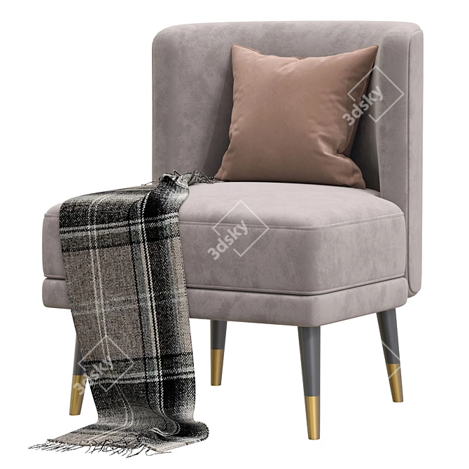 Key West Armchair: Stylish Comfort for Any Space 3D model image 5