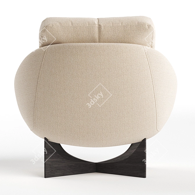 Lido Armchair: Sleek, Stylish Seating Solution 3D model image 4