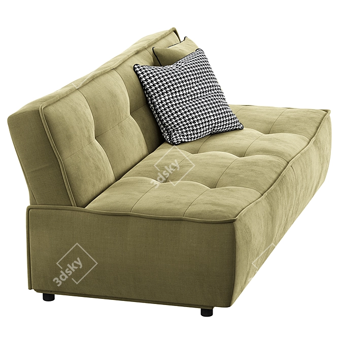 Modern 3-Seater Sofa Bed 3D model image 3
