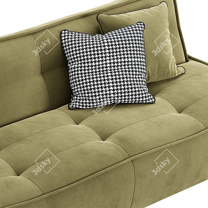 Modern 3-Seater Sofa Bed 3D model image 5