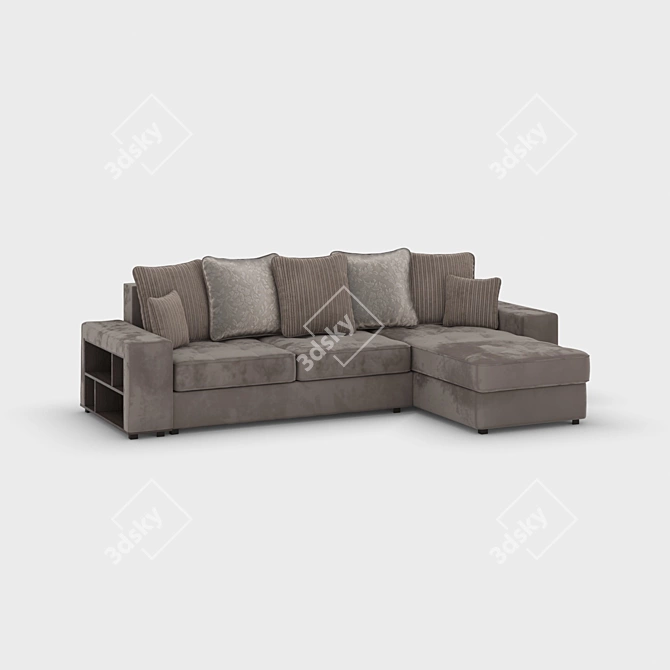 Dubai Sofa: Stylish and Comfortable 3D model image 1