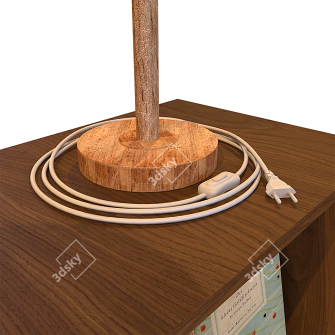 Sleek Pedestal: 60x40 cm 3D model image 3