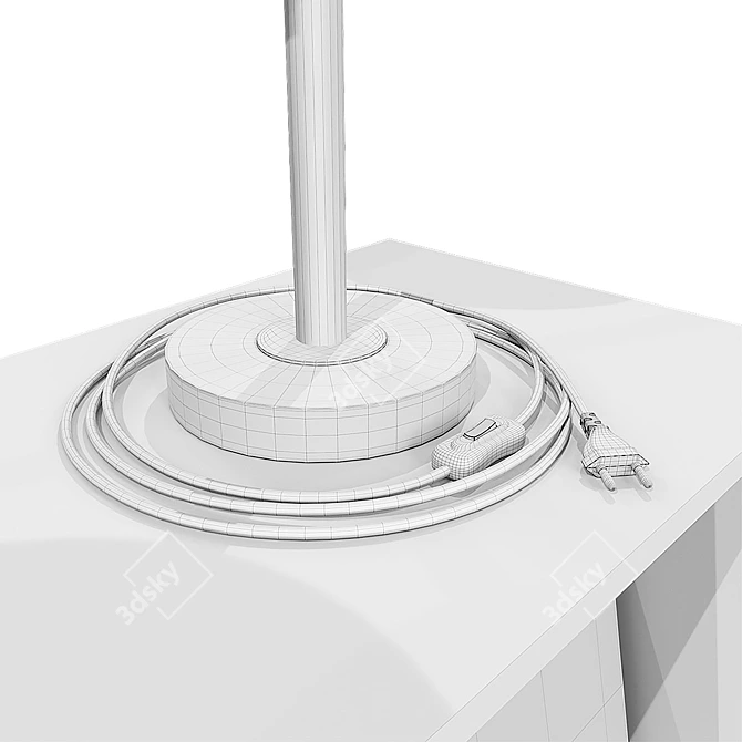 Sleek Pedestal: 60x40 cm 3D model image 5