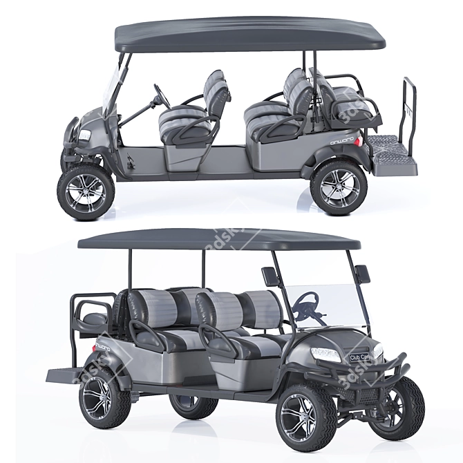 Golf Club Car - Realistic and High-resolution 3D model image 1