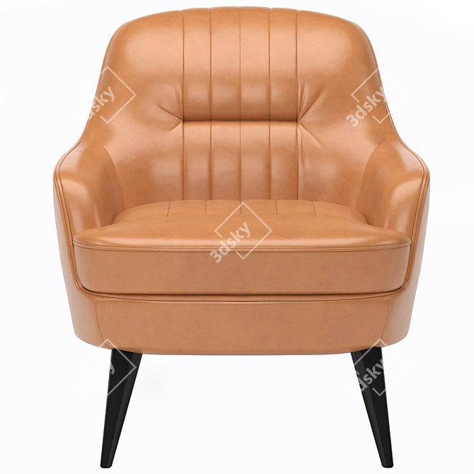 Elegant Caravel Armchair: Stylish, Comfortable, and Versatile 3D model image 2