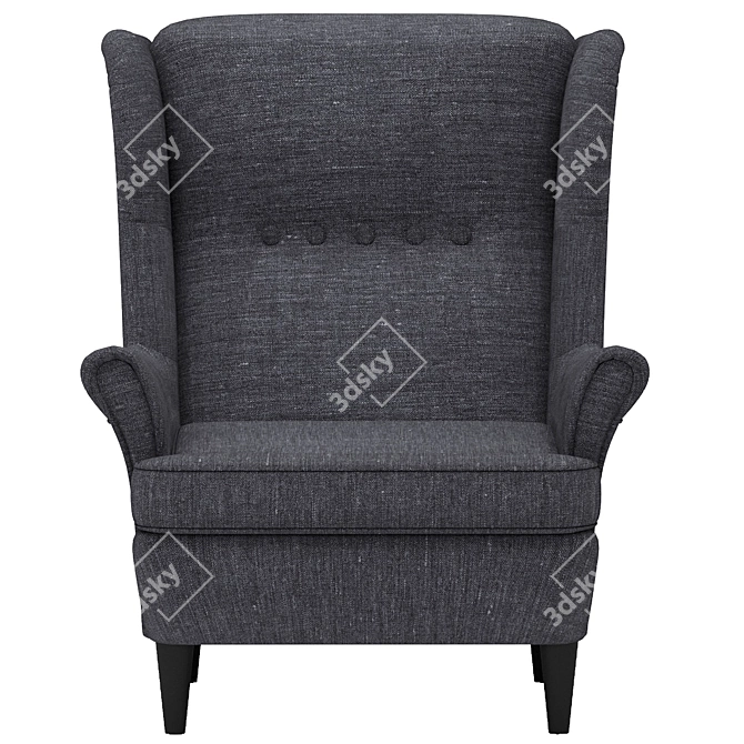 Comfortable STRANDMON Armchair - Modern Elegance 3D model image 3