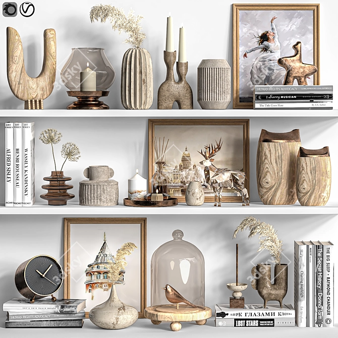 Elegant Decor Set 2015 3D model image 1