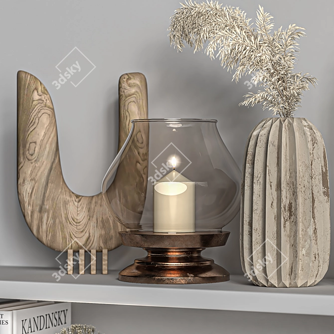 Elegant Decor Set 2015 3D model image 4