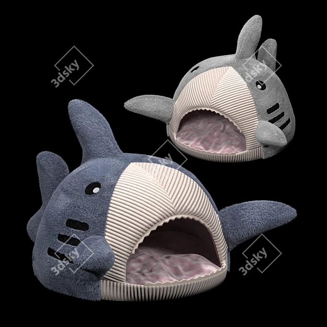 Title: Pet Shark House: Cozy Retreat for Your Furry Friend 3D model image 1