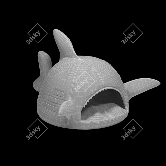 Title: Pet Shark House: Cozy Retreat for Your Furry Friend 3D model image 3