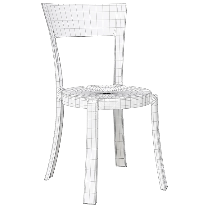 Transparent Grey STEIN Chair - Modern and Stylish Seating Option 3D model image 4