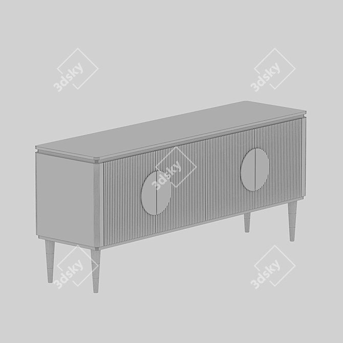 Modern TV Stand: Richard 3D model image 3