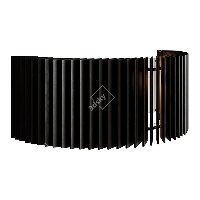 Woodled Rotor Wall Sconce 3D model image 3