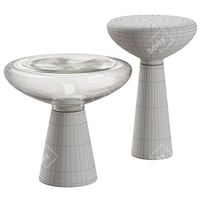 Modern Marble Coffee Table 3D model image 5