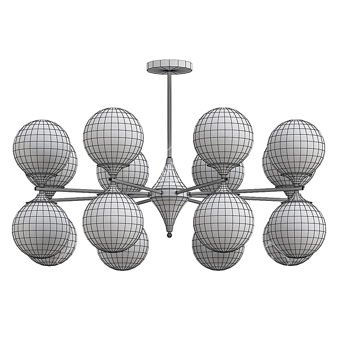 Elegant Mimosa A3649PL Pendant Light 3D model image 2