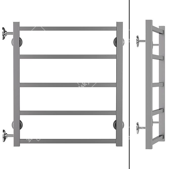 Terminus Vega Water Heated Towel Rail 3D model image 1