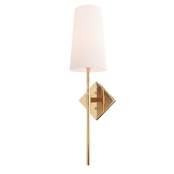 Elegant Clair Wall Light 3D model image 1