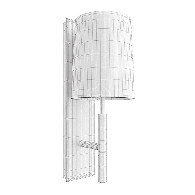 Modern Clarion Medium Sconce 3D model image 2