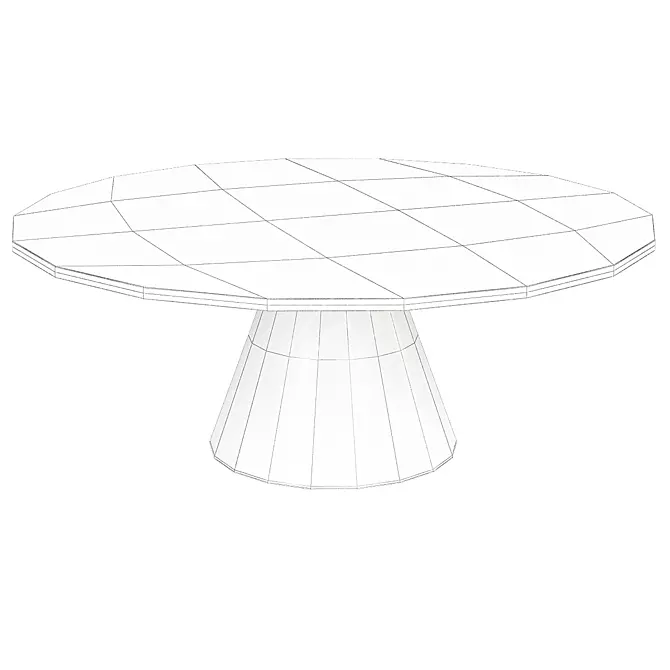 Modern Minimalist Metal Glass Coffee Table 3D model image 2