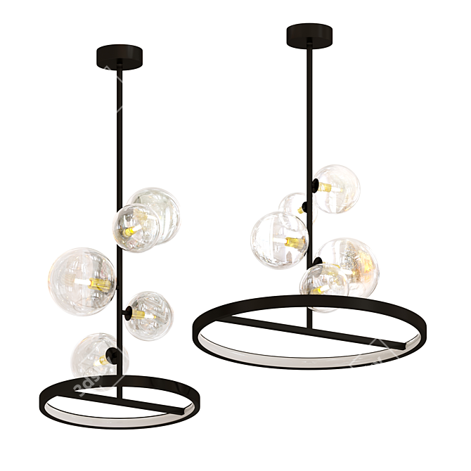 Modern IONA B Pendant Light 3D model image 1